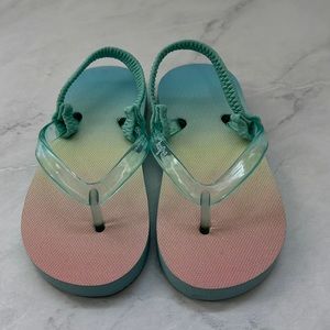 Rainbow Flip Flops